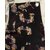 Kids Cave Dungaree For Girls Casual Animal Print Crepe (Black, Pack of 1)