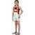 Kids Cave Dungaree For Girls Casual Floral Print Rayon (Light Green, Pack of 1)