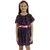 Kids Cave Indi Girls Midi/Knee Length Casual Dress (Blue, Sleeveless)