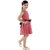 Kids Cave Indi Girls Midi/Knee Length Casual Dress (Pink, Sleeveless)