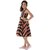 Kids Cave Indi Girls Midi/Knee Length Casual Dress (Black, Sleeveless)