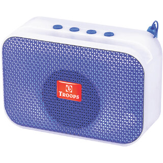                       TP TROOPS Bluetooth Speaker Super Bass with RGB Lightning, Mobile Stand/USB Rechargeable Battery,..TP-3088-Blue                                              