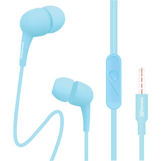                       TP TROOPS Wired in Ear Earphones with mic, 10 mm Driver, Powerful bass and Clear Sound, TP-7117 Blue                                              