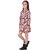 Kids Cave Indi Girls Above Knee Casual Dress (Multicolor, Full Sleeve)