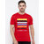 Modernity Reliable Red Cotton Printed Round Neck T-Shirt For Men