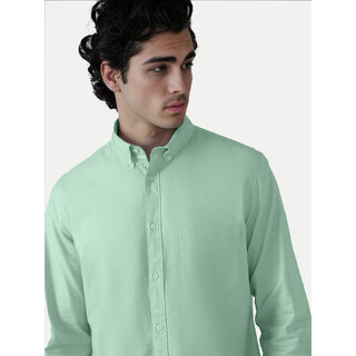                       Mens Green Oxford shirt                                              