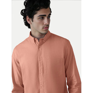                       Mens Light Orange Oxford shirt                                              