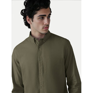                       Mens Dark Grey Oxford shirt                                              