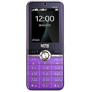                       MTR Pride (Dual SIM, 2.4 Inch Display, 3000mAh Battery, Purple)                                              