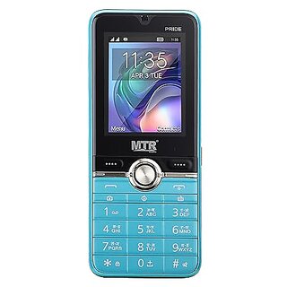                       MTR Pride (Dual SIM, 2.4 Inch Display, 3000mAh Battery, Light Blue)                                              
