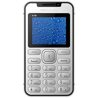                       KECHAODA K116 (Dual SIM, 1.8 Inch Display, 400mAh Battery, Power Silver)                                              