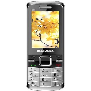                       KECHAODA K28 (Dual SIM, 2.4 Inch Display, 1800mAh Battery, Black-Silver 32GB)                                              