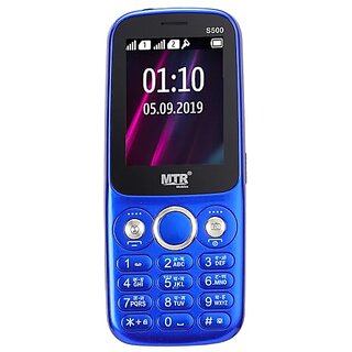                      MTR S500 (Dual SIM, 2.4 Inch Display, 3000mAh Battery, Blue)                                              