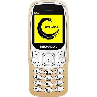                       KECHAODA K200 (Dual SIM, 1.3 Inch Display, 400mAh Battery, Gold)                                              