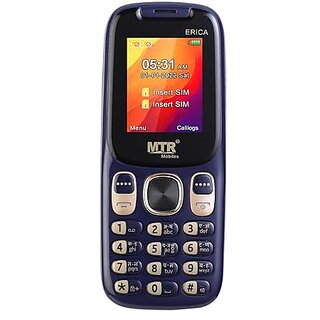                       MTR Erica (Dual SIM, 1.77 Inch Display, 1100mAh Battery, Dark Blue)                                              