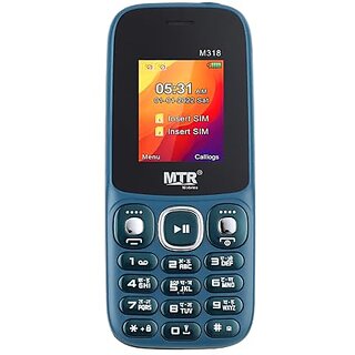 MTR M318 (Dual SIM, 1.77 Inch Display, 1100mAh Battery, Green) MTR M318 (Dual SIM, 1.77 Inch Display, 1100mAh Battery, Green)