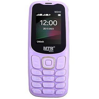                       MTR M340 (Dual SIM, 1.77 Inch Display, 1100mAh Battery, Purple)                                              