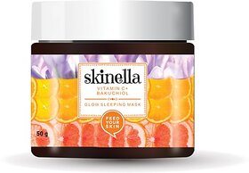 SKINELLA Vitamin C + Bakuchiol Sleeping Glow Mask - 50g (50 ml)