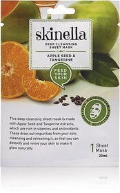 SKINELLA Deep Cleansing Sheet Mask - Seed & Tangerince 20ml (20 ml)