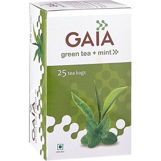 GAIA Green Tea Mint Mint Green Tea Box (2 x 12.5 Sachets)