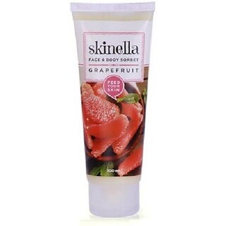 SKINELLA Face & Body Sorbet, Grapefruit, 100 Ml (100 ml)