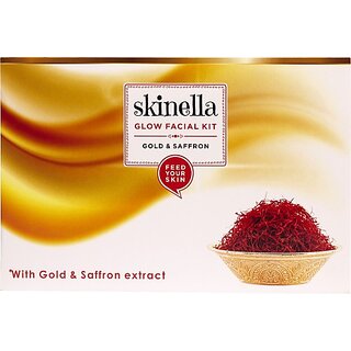 SKINELLA Gold & Saffron Glow Facial Kit (250 g)