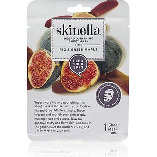 SKINELLA Deep Nourishing Sheet Mask - Fig & Green Maple 20ml (20 ml)