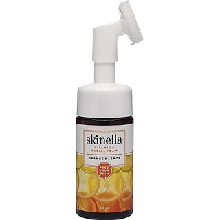 SKINELLA Vitamin C Facial Foam Orange & Lemon 100ml Face Wash (100 ml)