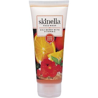                       SKINELLA Goji Berry With Vitamin C Facewash 100g Face Wash (100 g)                                              