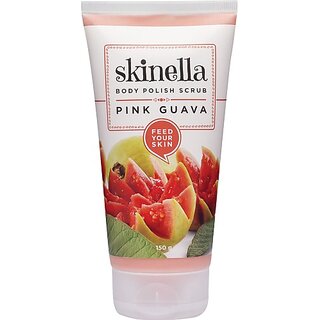                       SKINELLA Pink Gauva - Body Polish Scrub (150 ml)                                              