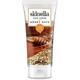                       SKINELLA Honey Oats Face  Scrub (100 g)                                              