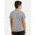 Boys Grey Melange Crew neck T-shirt
