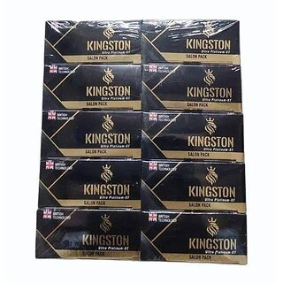                       Kingston Platinum shaving Ultra Double Edge Safety Razor Blades with Triple Coated Edges Pack of 10 Box (EACH BOX 50 PI                                              
