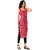 Magnetism Abstract Print Kurti for Women