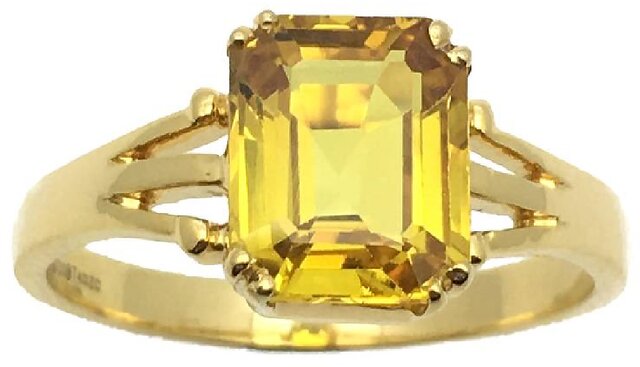 Yellow Sapphire and Diamond Ring | Pravins-nlmtdanang.com.vn