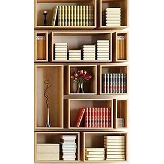                       Onlinecraft Engineered Wood Open Book Shelf (Finish Color - Brown, Diy(Do-It-Yourself))                                              