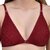 Zourt Poly Cotton B Cup Front Open Bra Set of 2 Maroon-Rani
