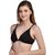 Zourt Poly Cotton B Cup Front Open Bra Set of 2 Gajri-Black