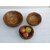 Onlinecraft Wooden Serving Bowl C7307 (Pack Of 6, Brown)
