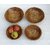 Onlinecraft Wooden Salad Bowl Ch7302 (Pack Of 4, Brown)
