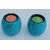 Onlinecraft Wooden Tealight Holder Wooden 2 - Cup Tealight Holder Set (Blue, Pack Of 2)