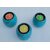 Onlinecraft Wooden Tealight Holder Set (Blue, Pack Of 3)