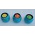 Onlinecraft Wooden Tealight Holder Set (Blue, Pack Of 3)