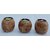 Onlinecraft Wooden Tealight Holder Wooden 3 - Cup Tealight Holder Set (Clear, Pack Of 4)