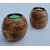 Onlinecraft Wooden Tea Light Holder Wooden 2 - Cup Tealight Holder Set (Clear, Pack Of 2)