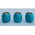 Onlinecraft Wooden Tealight Holder Wooden 3 - Cup Tealight Holder Set (Blue, Pack Of 4)