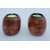 Onlinecraft Tea Light Holder Wooden 2 - Cup Tealight Holder Set (Brown, Pack Of 2)