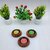 Onlinecraft Wooden Candle Holder Set (Brown, Pack Of 1)
