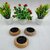 Onlinecraft Ch3271 Wooden Tealight Holder Set (Gold, Pack Of 1)