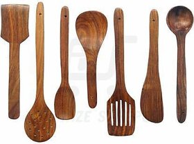 Onlinecraft Ch2907 Kitchen Tool Set (Brown, Spatula, Ladle)